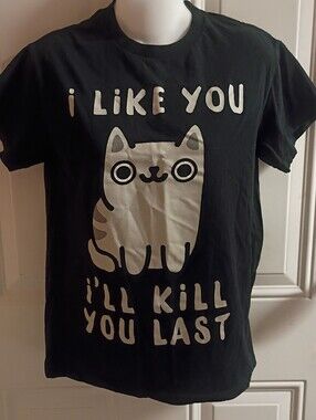 🌻 Hot Topic Threadless Cute Unisex Kitty Graphic Tee